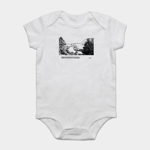 Pennsylvania USA Baby Bodysuit by Lakeric